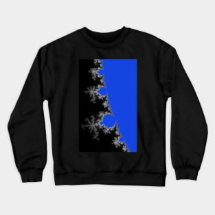 Mandelbrot Set Fractal Detail I blue Crewneck Sweatshirt